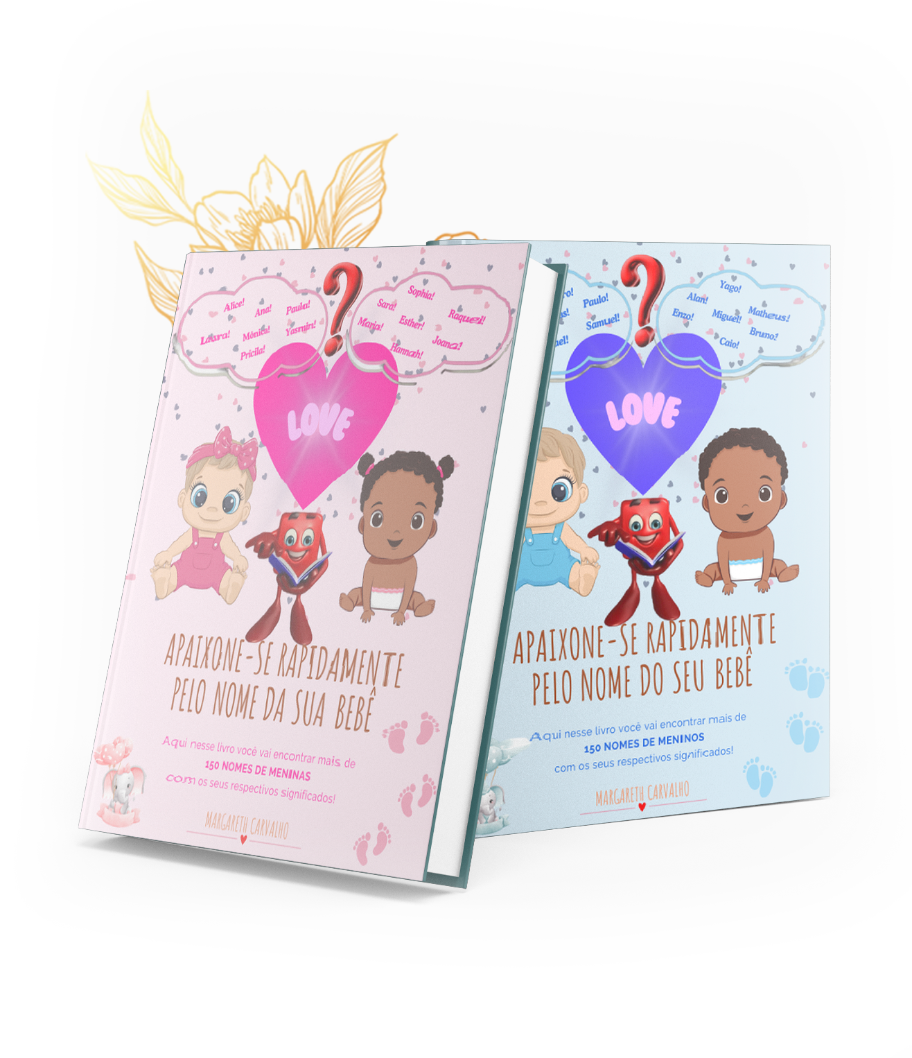 Livros com nomes para meninos e meninas